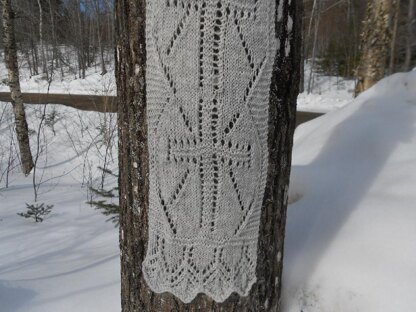 The Cross of Christ Lace Scarf