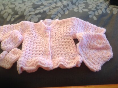 Baby girls lacy set