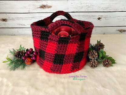 Buffalo Plaid Basket