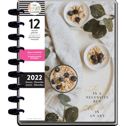 The Happy Planner Foodie Classic 12 Month Meal Planning Planner