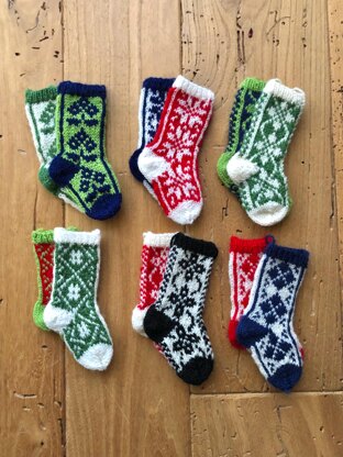 Selbu Stockings Christmas Ornaments