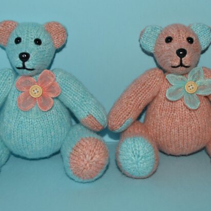 The Button Twin Teddy Bears