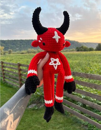 Big Demon with Big Horns | Crochet Pattern | Lucifer, Devil