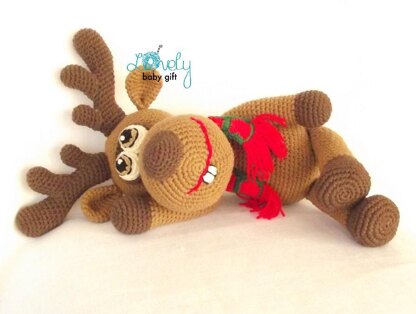 Christmas Deer Crochet Pattern, Christmas Decoration