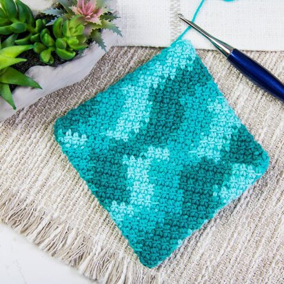 Double Thick Diagonal Potholder