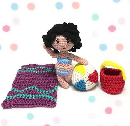 Crochet Doll Amigurumi  At The Beach Amigurumi