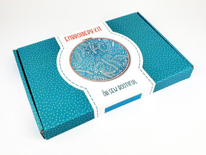 Oh Sew Bootiful Frosty Foliage Printed Embroidery Kit