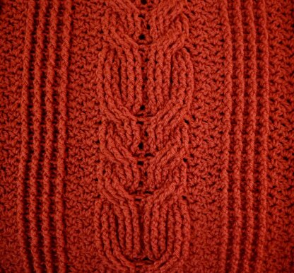 Bonnie's Autumn Cabled Throw