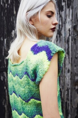 Chevron Top & Skirt in C+B Elektra - CB016