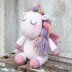 Unicorn knitting pattern - colorful unicorn Pastelle
