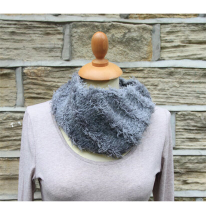 Brushed Fleece and Fur Cowl in Rowan Brushed Fleece