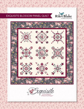 Riley Blake Exquisite Blossom Panel Quilt - Downloadable PDF