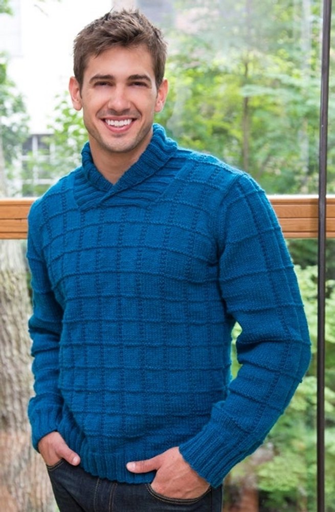 Wisteria Shawl Collar Pullover (Knit) – Lion Brand Yarn