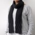 Long knit-look scarf
