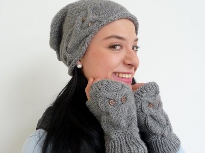 Strickanleitung - Mütze für alle Größen - Eulen-Beanie - No.102