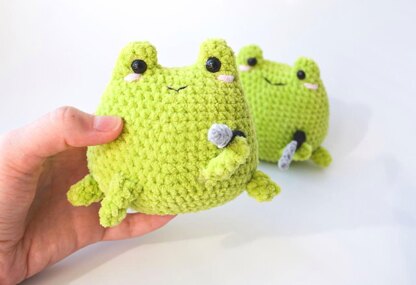 Plush meme Frog with Knife