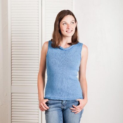 Drapey Cowl Neck Tank Top