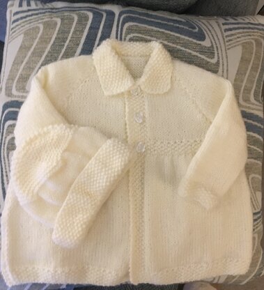 Vintage baby coat and hat