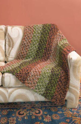 Silver Lake Afghan in Lion Brand Wool-Ease Thick & Quick - L0100AD