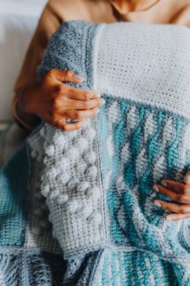 Tunisian Holiday Sampler Blanket