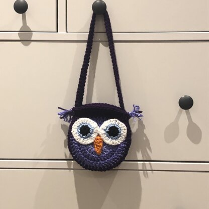 Small Purple Owl Bag