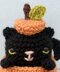 Crochet Cat in a Pumpkin
