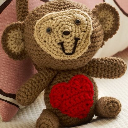 Love Monkey in Red Heart Super Saver Economy Solids - LW3542