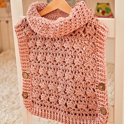 Rose Poncho - Pullover