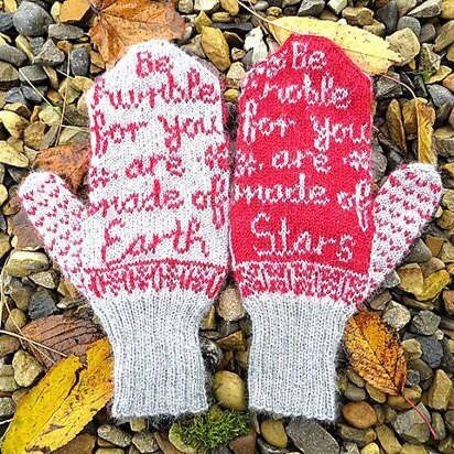 Earth and Stars Mittens