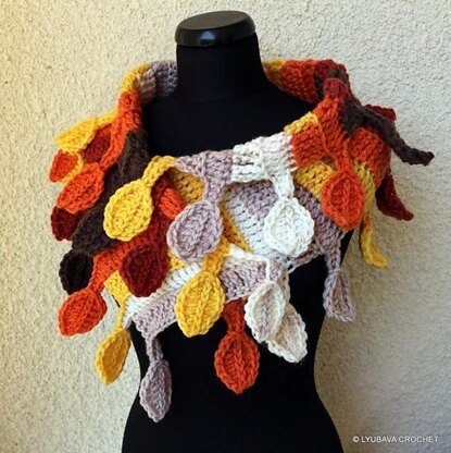 Chunky Scarf "Autumn Leaves"