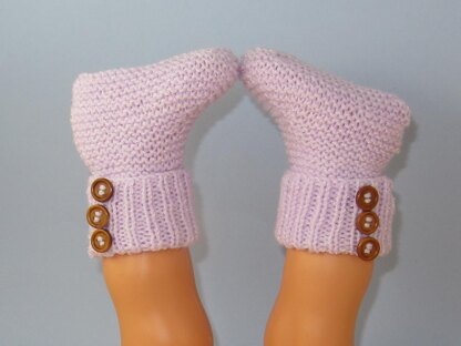 Easy Baby 3 Button Rib Top Booties