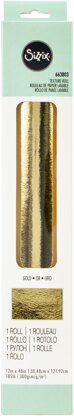 Sizzix Surfacez Texture Roll 12"X48" - Gold