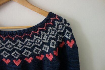 Fairisle Hearts Sweater