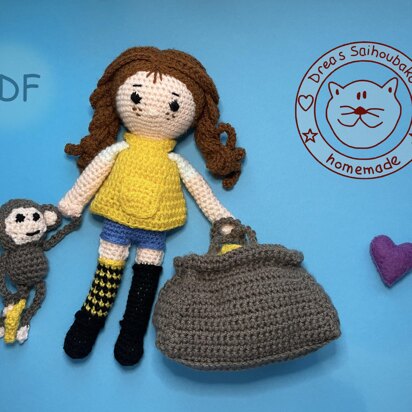 Pipi amigurumi doll