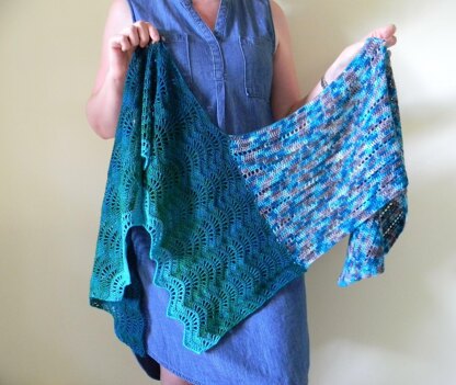 Counting Waves Shawl