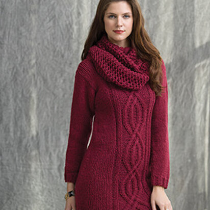 Wine Country Tunic & Cowl in Tahki Yarns Aria