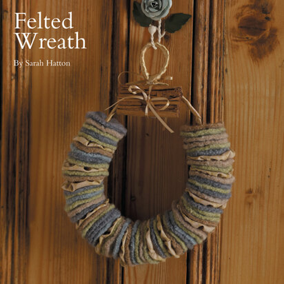 Felted Wreath in Rowan Kid Classic