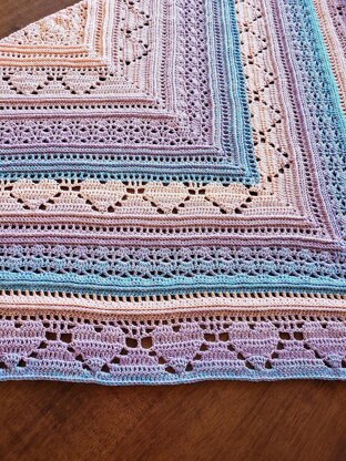 Bumpy road to love shawl