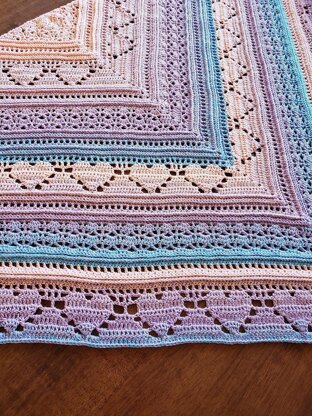 Bumpy road to love shawl