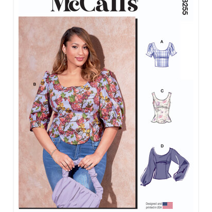 McCall's Misses' and Women's Tops M8255 - Sewing Pattern