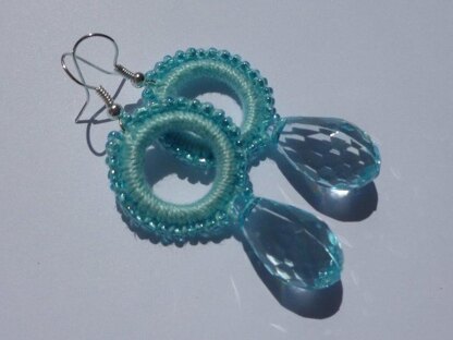 Crocheted Earrings SHIMMERING SPARKS