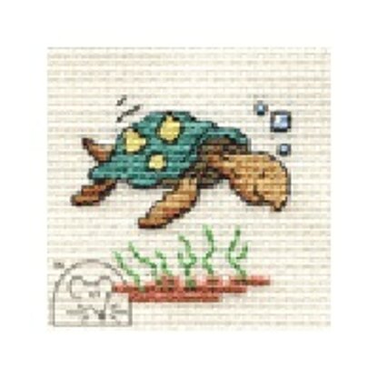 Mouseloft Stitchlets - Turtle Cross Stitch Kit - 64mm