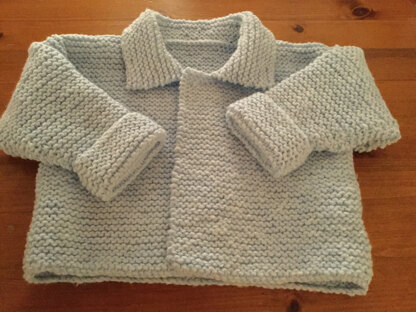 Garter stitch jacket