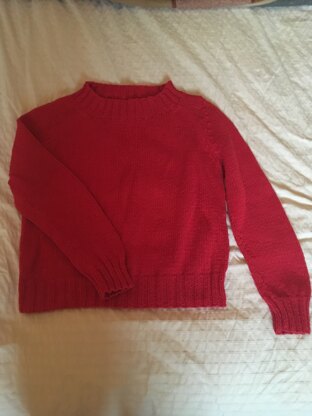 Bright red jumper