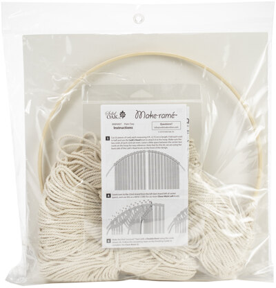 Solid Oak Palm Tree Macrame Kit