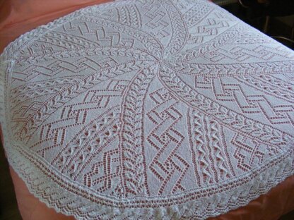 Swirl shawl