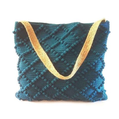 Diamonds Bobbles Crochet Bag Pattern