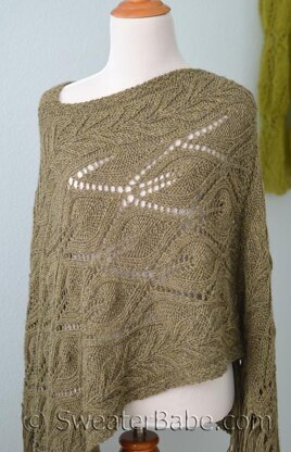 #201 Off-Kilter Lace Poncho