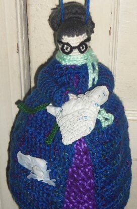 Bag Lady Plastic Bag Holder Pattern Crochet pattern by SICK LIL MONKEYS LoveCrafts