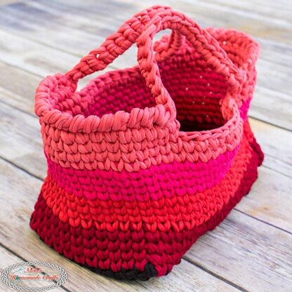 T-Shirt Yarn Bag Crochet pattern by Nicole Riley